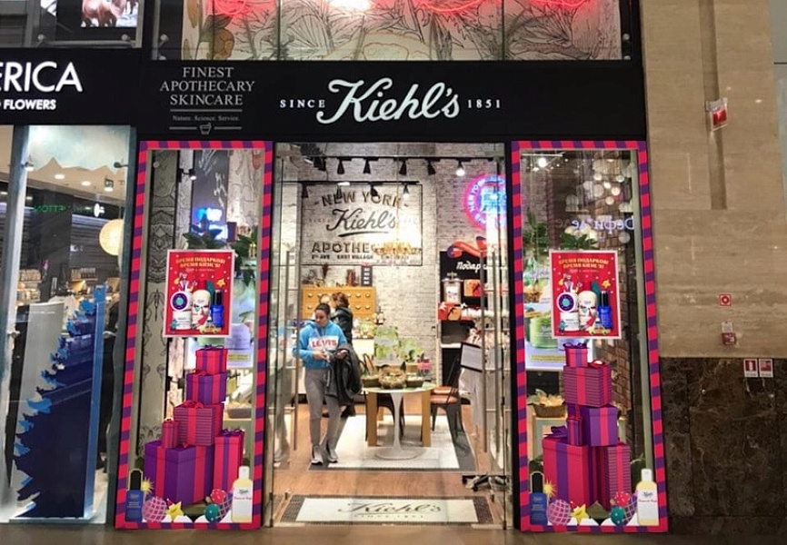 Kiehl`s Украшение витрин