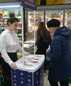 Елецкий мясокомбинат. Дегустация колбасных изделий  