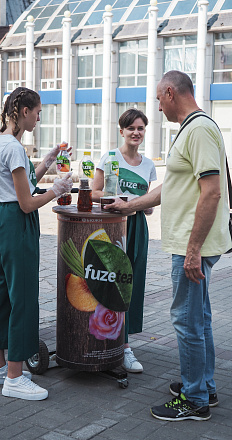 Дегустация холодного чая FUZE TEA 